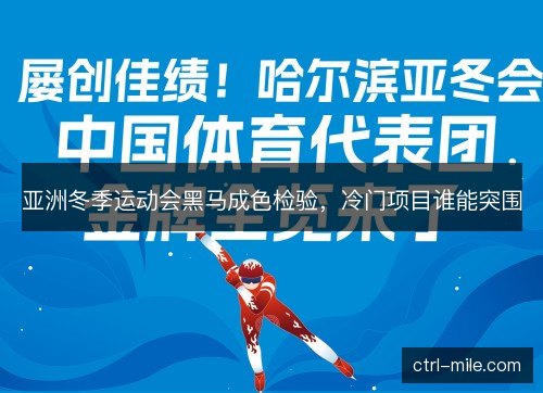 亚洲冬季运动会黑马成色检验，冷门项目谁能突围